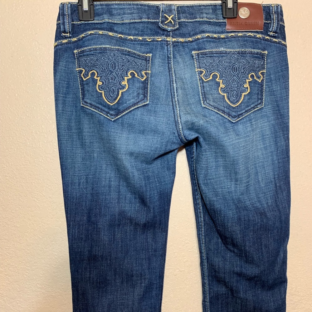 Antik Denim Womens Blue Bootcut Jeans  Size 31
